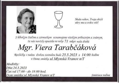 Mgr. Viera Tarabčáková