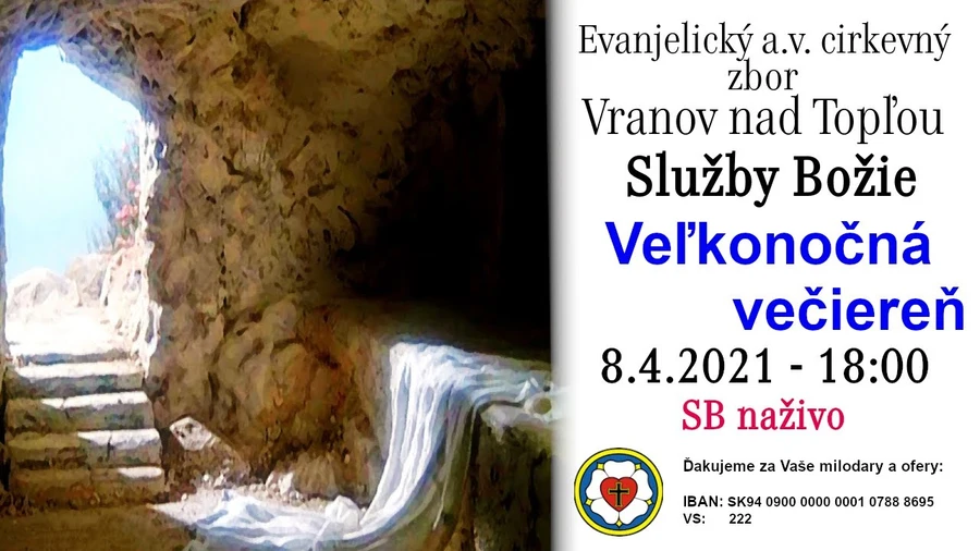 Veľkonočná večiereň  (08.04.2021 - 18:00)